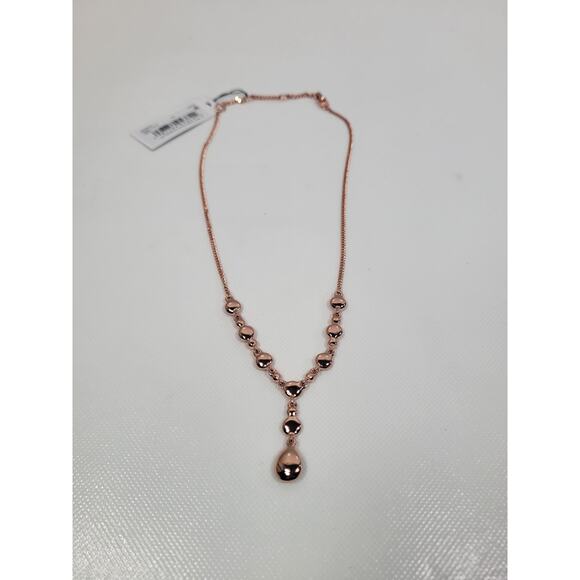Givenchy ROSE GOLD TONE CRYSAL LARIAT NECKLACE - Picture 8 of 8